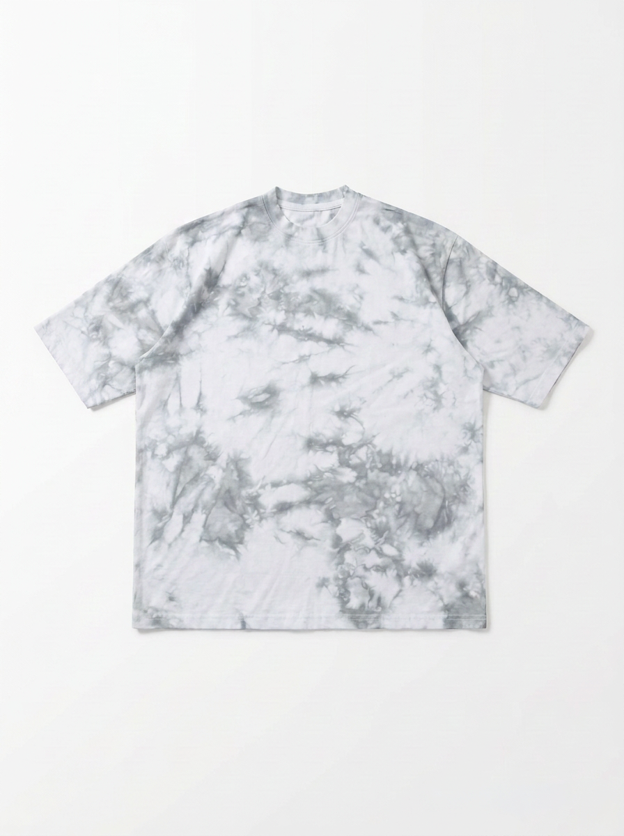 Silver Mist – T-shirt Tie & Dye Gris Oversize