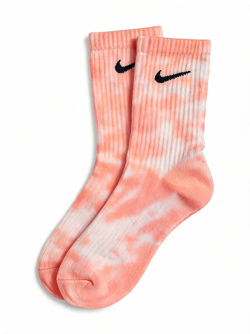 Coral Bloom - tie dye socks
