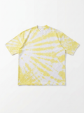 yellow tie dye T-shirt handmade in Morocco
